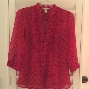 Banana Republic light weight sheer blouse